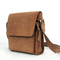 Skinn Crossbody Veske til Herre – Vintage Crazy Horse Medium Størrelse