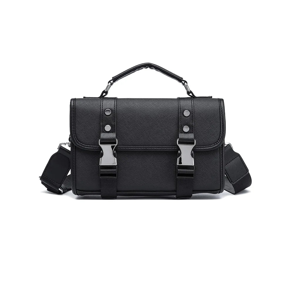 Vanntett Messenger Bag til Herre – Elegant Crossbody Veske i Skinnlook