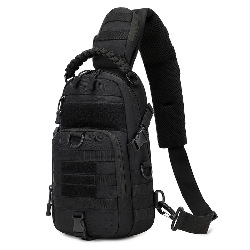 Taktisk Sling Bag – Slitesterk Brystveske for Tur, Fiske, Sykling og Friluft