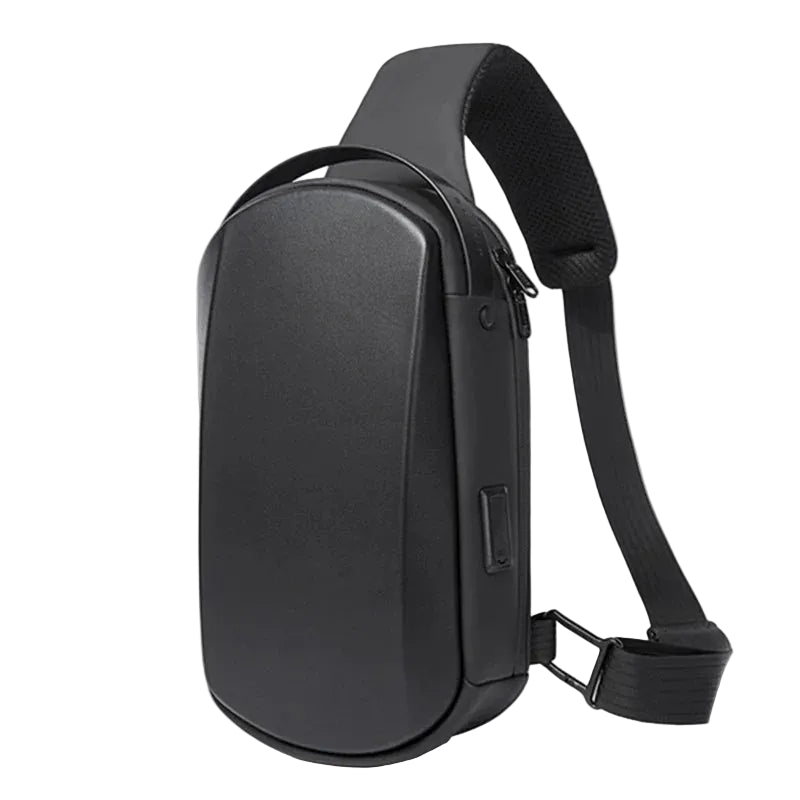 Tyverisikker Chest Bag til Herre – Crossbody Sling Bag med USB-lading