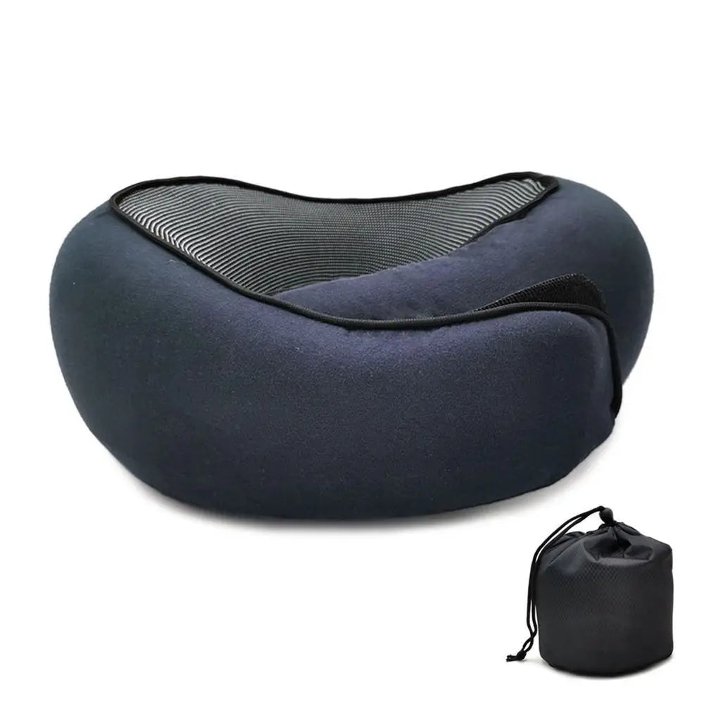 Reisepute i Memory Foam – U-formet Nakkepute med Justerbar Komfort