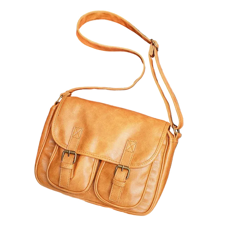 Messenger Bag til Herre i Japansk Stil – Moderne Crossbody Veske i Mykt PU-skinn