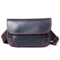 Vintage Crossbody Veske i Crazy Horse-skinn til Herre – Enkel Casual Skulderveske