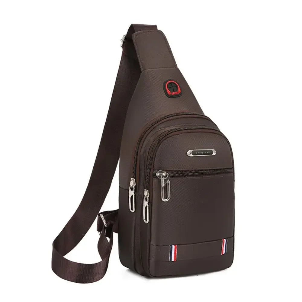 Messenger Bag med USB-port – Praktisk Crossbody Veske med flere rom