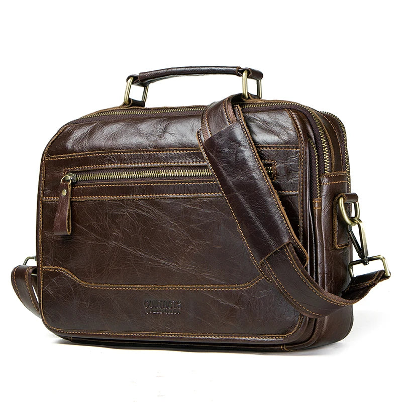 Liten Crossbody Skinnveske for Menn – Elegant Skulderveske med Praktisk Oppbevaring