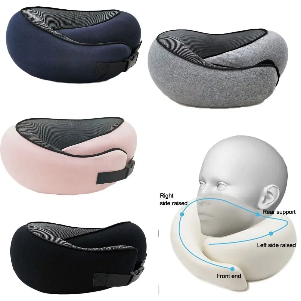 Reisepute i Memory Foam – U-formet Nakkepute med Justerbar Komfort