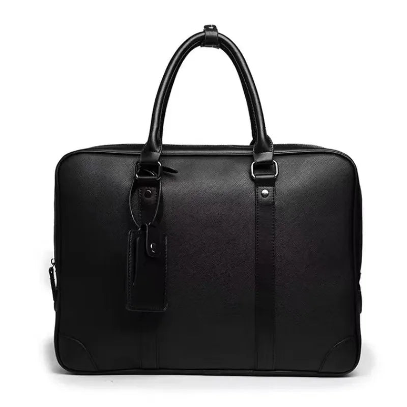 Business Dokumentveske i Mykt Skinn for Herre – Laptopveske til 14" PC