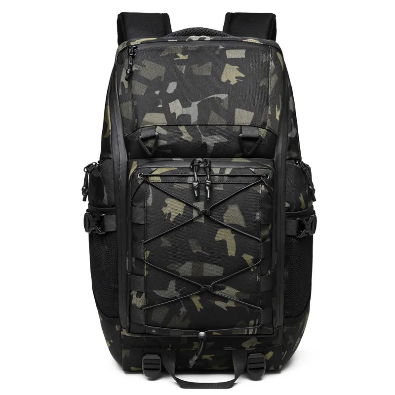 30L Vannavvisende Ryggsekk for Herre – Kamuflasje Laptop- og Tursekk til 15,6"