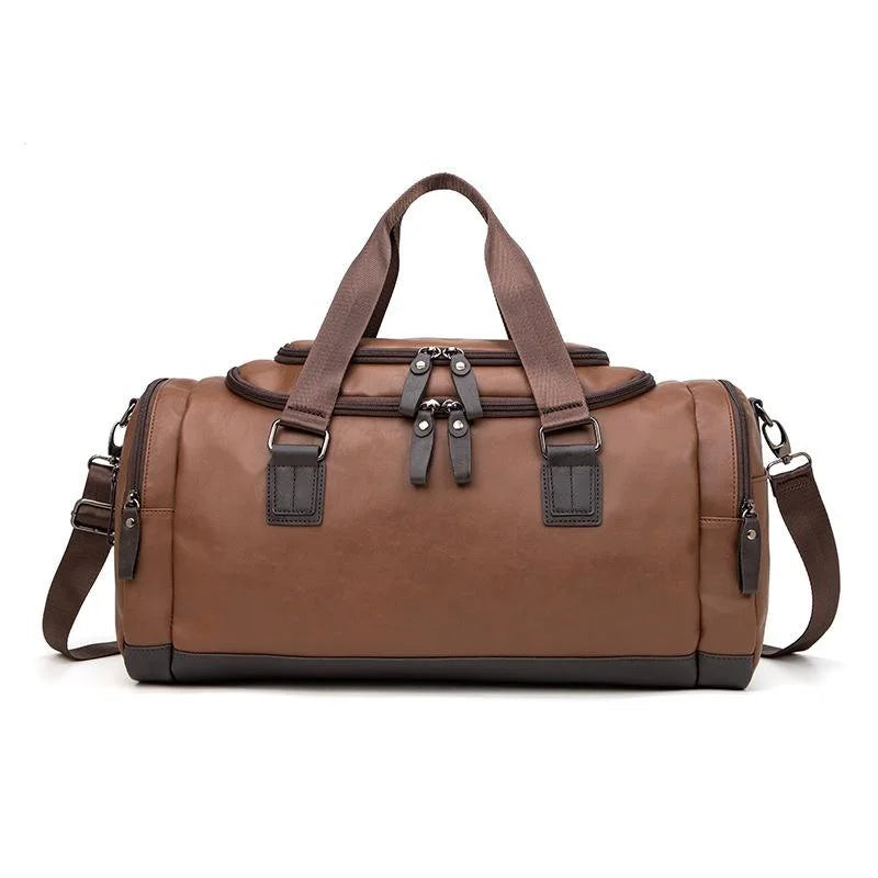 Stor Duffelbag i Skinnlook – Reise- og Treningsbag med Stor Kapasitet