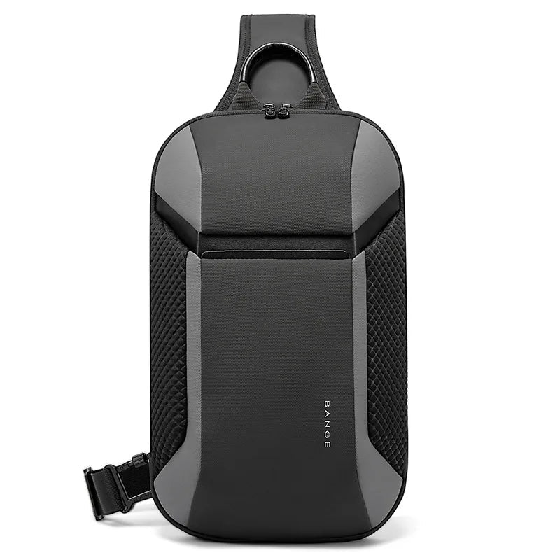 Vanntett Crossbody Sling Bag med USB – Tyverisikker Multifunksjonell Veske
