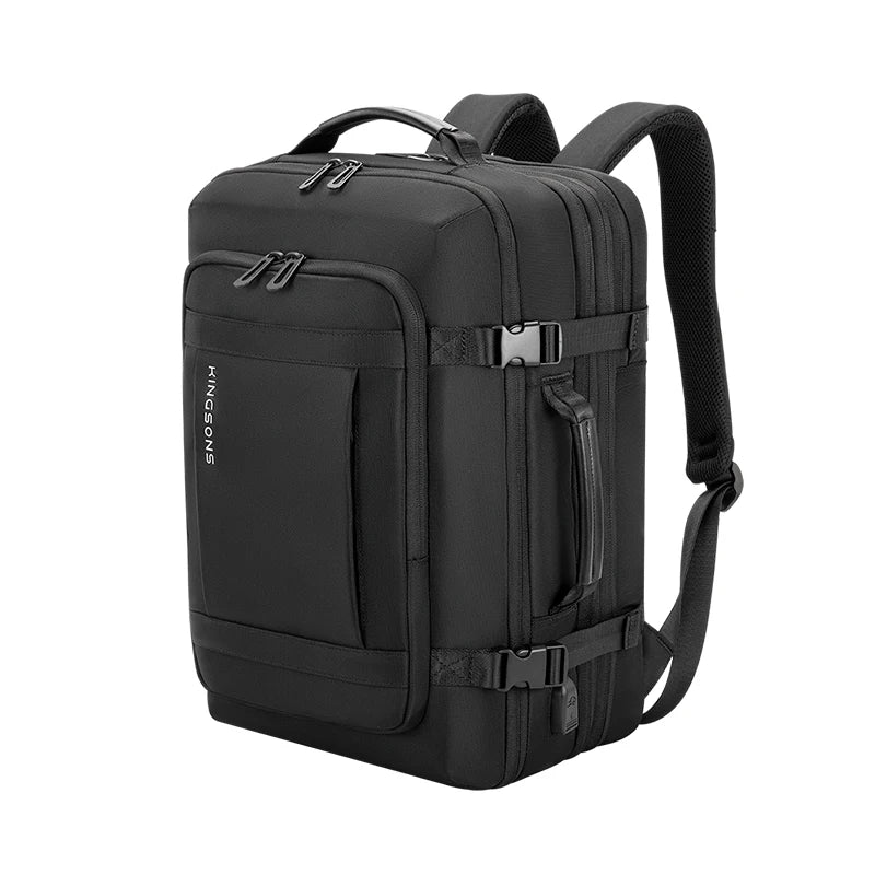 27L Utvidbar Laptop Ryggsekk 15–15,6” – 180° Åpning & USB-A Ladeport | Perfekt til Jobb og Reise