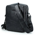 Vintage Skulderveske i Ekte Skinn – Klassisk Messenger Bag for Menn