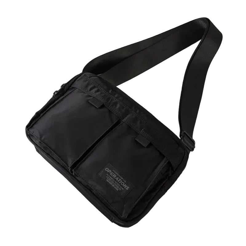 Japansk-Inspirert Messenger Bag til Herre – Skulderveske med Flere Lommer