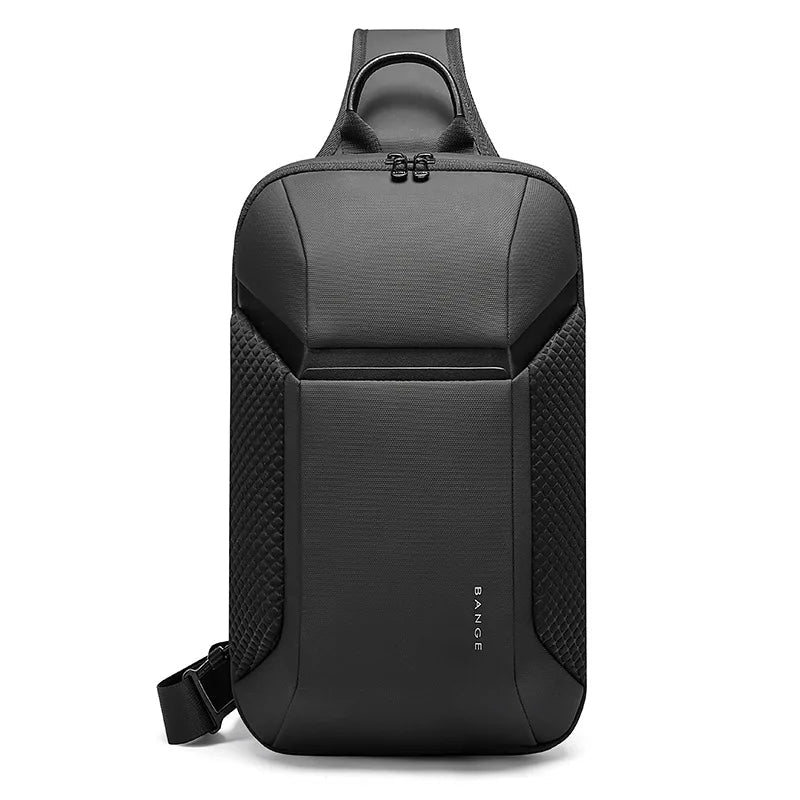 Vanntett Crossbody Sling Bag med USB – Tyverisikker Multifunksjonell Veske