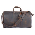 Vintage Reisebag i Fullnarvet Skinn for Herre – Stor Weekender Duffelbag