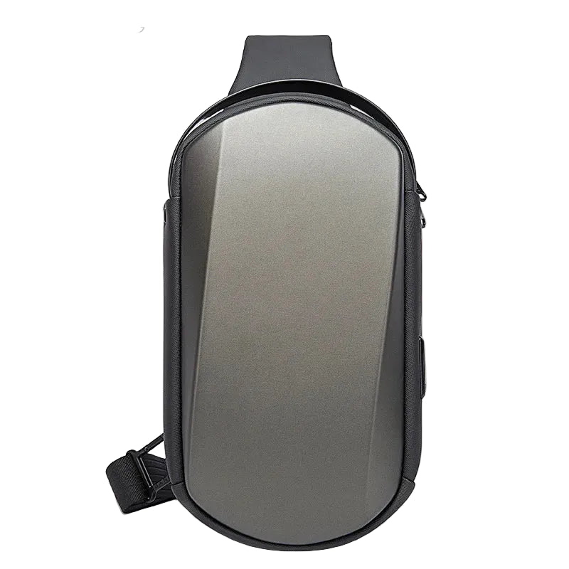 Tyverisikker Chest Bag til Herre – Crossbody Sling Bag med USB-lading