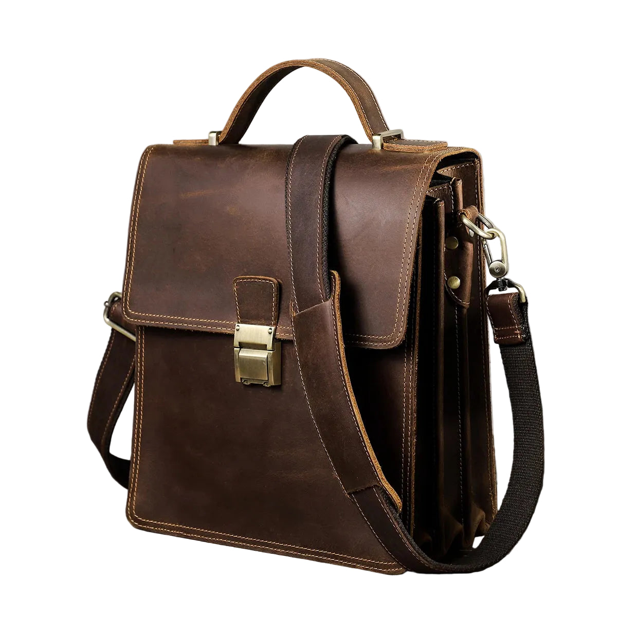Luksuriøs Messenger Bag i Ekte Skinn til Herre – Crossbody Veske for 11” iPad