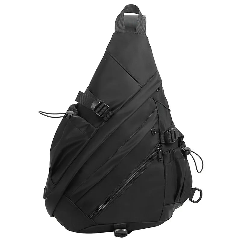 Taktisk Crossbody Brystveske for Herre – Stor Outdoor Sling Bag til Tur og Sport