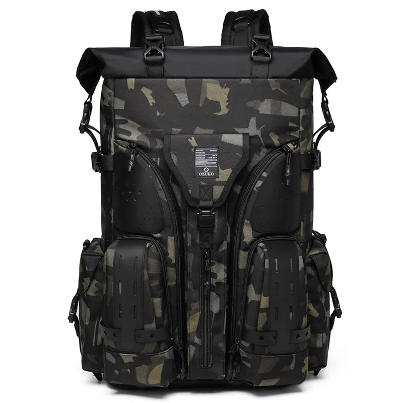 Taktisk Ryggsekk med MOLLE-System | Robust Tursekk for Friluftsliv og Camping