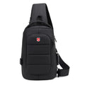 Tyverisikker Crossbody Bag til Herre – Vanntett Chest Bag med USB-lading