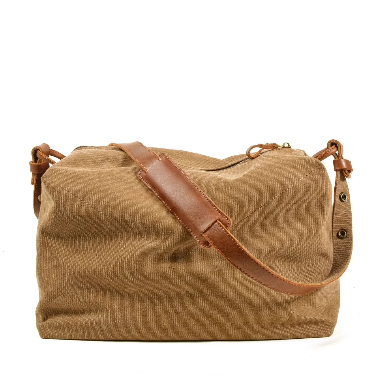 Vintage Canvas Messenger Bag – Casual Crossbody Veske til Dame og Herre