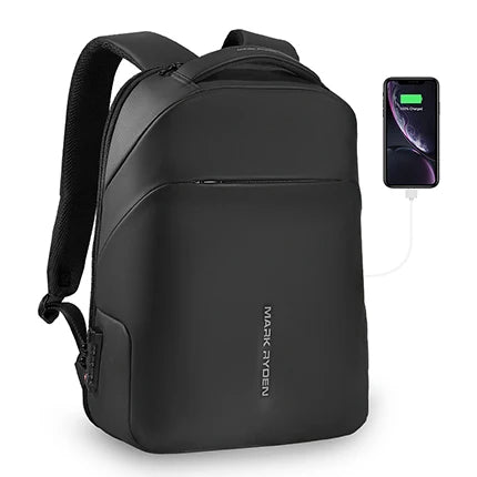Tyverisikker Ryggsekk til Herre med TSA-lås – Vanntett Laptopsekk 15,6” til Reise og Hverdag