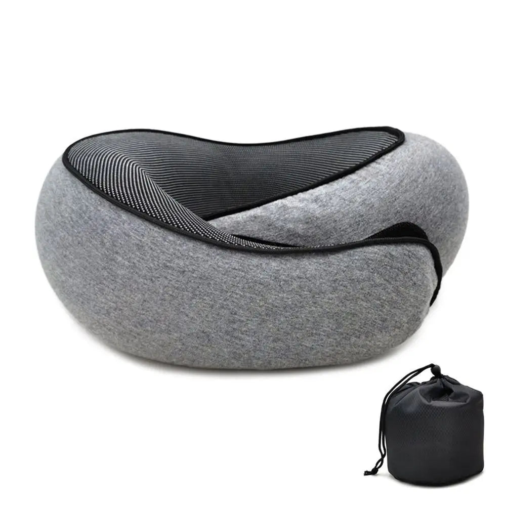 Reisepute i Memory Foam – U-formet Nakkepute med Justerbar Komfort