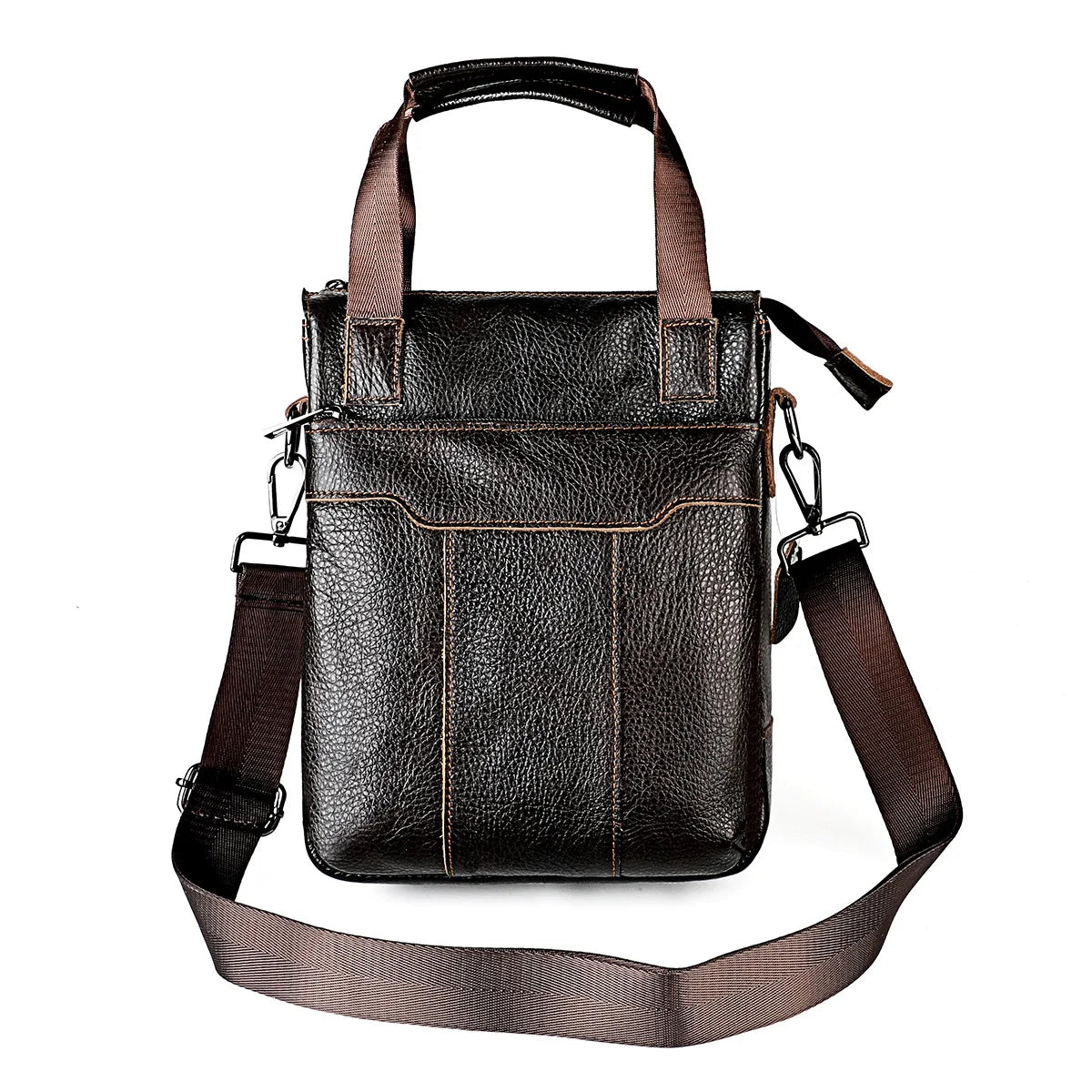 Skinn Crossbody Veske til Herre – Kompakt i Ekte Kuskinn