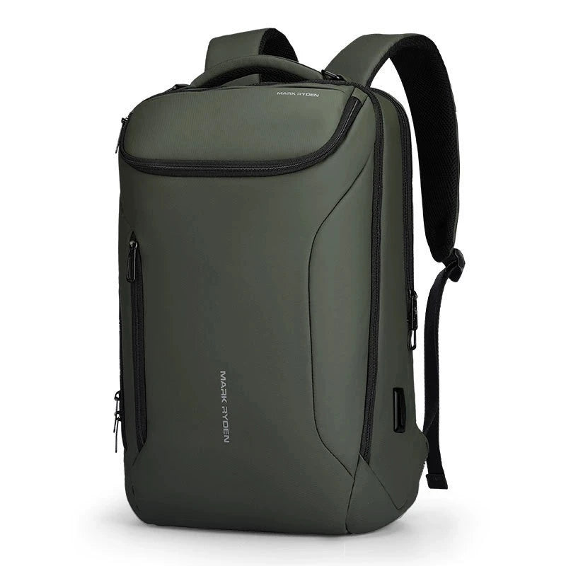 Tyverisikker Ryggsekk til Herre – Vanntett Laptopsekk 15,6” med USB-lading
