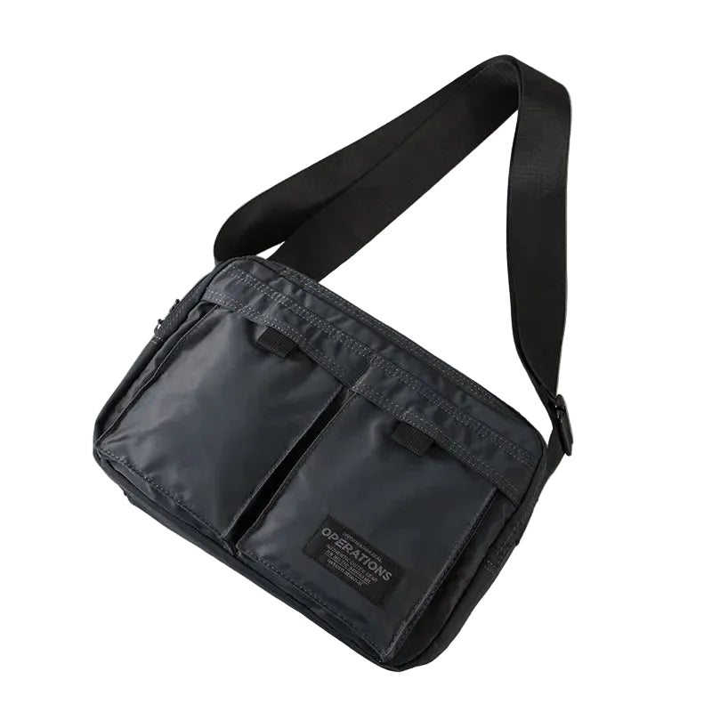Japansk-Inspirert Messenger Bag til Herre – Skulderveske med Flere Lommer