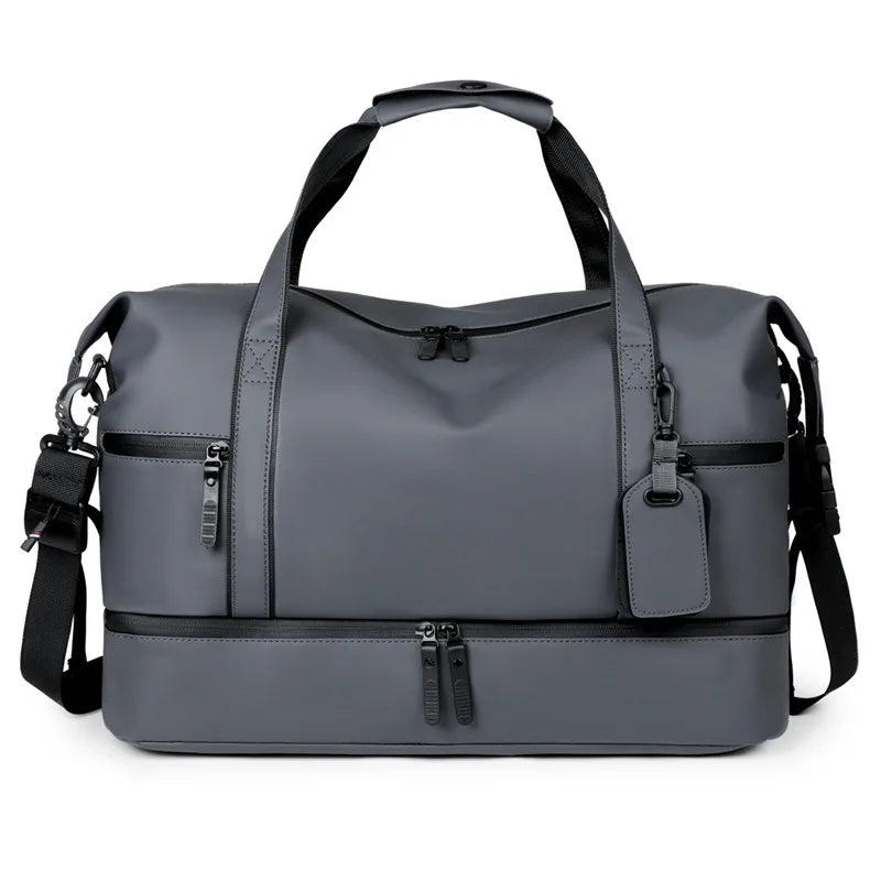 Stor Reisebag for Herre – Weekender Duffelbag med Skulderstropp
