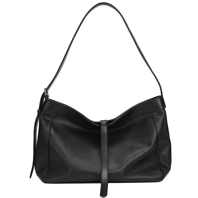 Stor Crossbody Veske i Ekte Skinn – Romslig Skulderveske for Dame og Herre