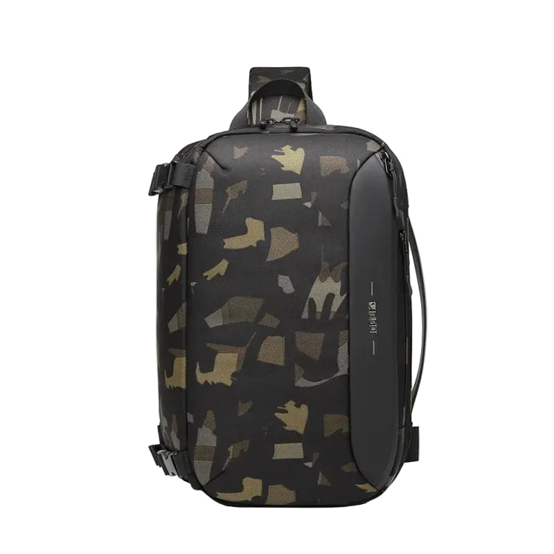 Tyverisikker Skulderveske med USB – Vanntett Multifunksjonell Messenger Bag