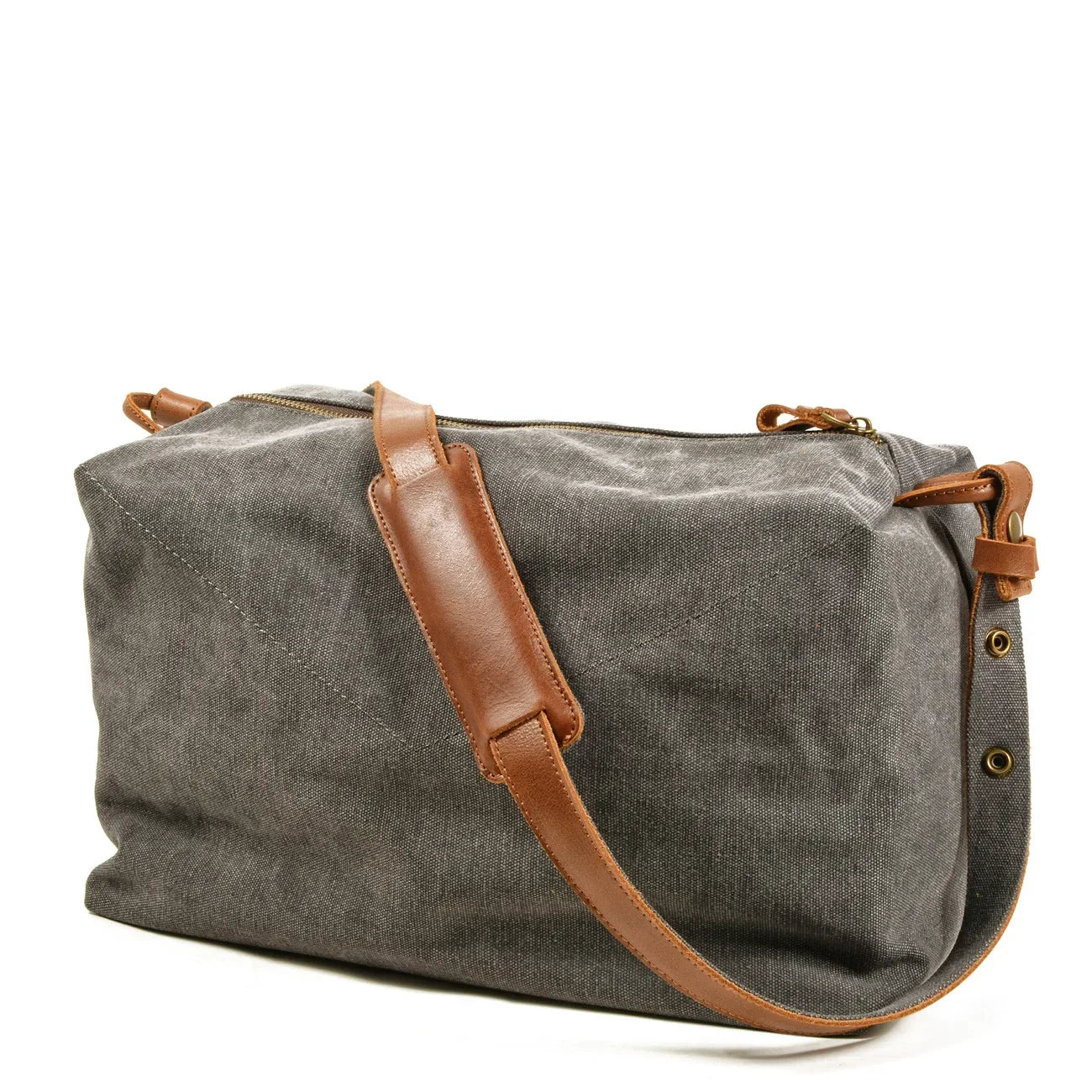 Vintage Canvas Messenger Bag – Casual Crossbody Veske til Dame og Herre