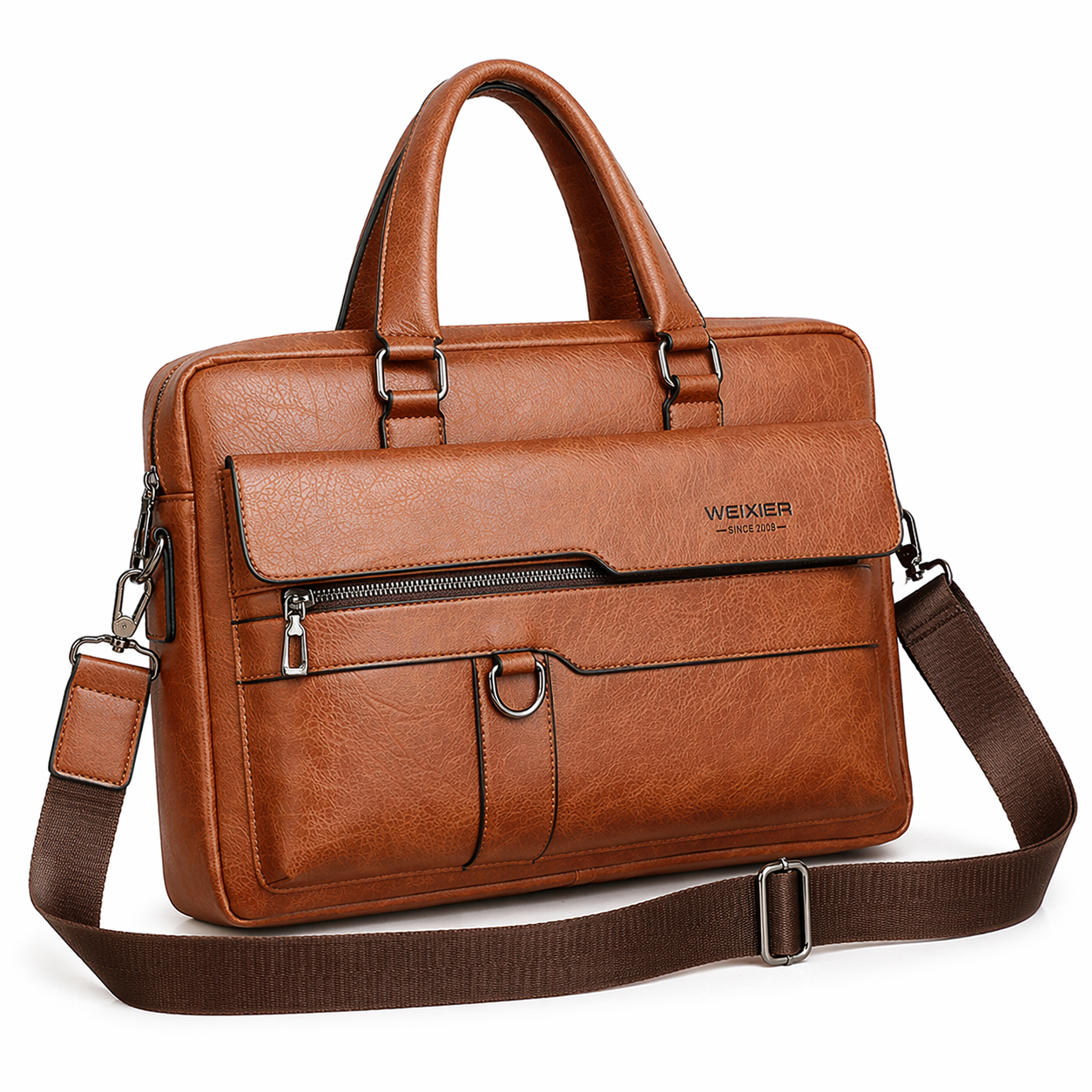 PC-veske til Herre i PU-skinn – Elegant Messenger & Business Bag