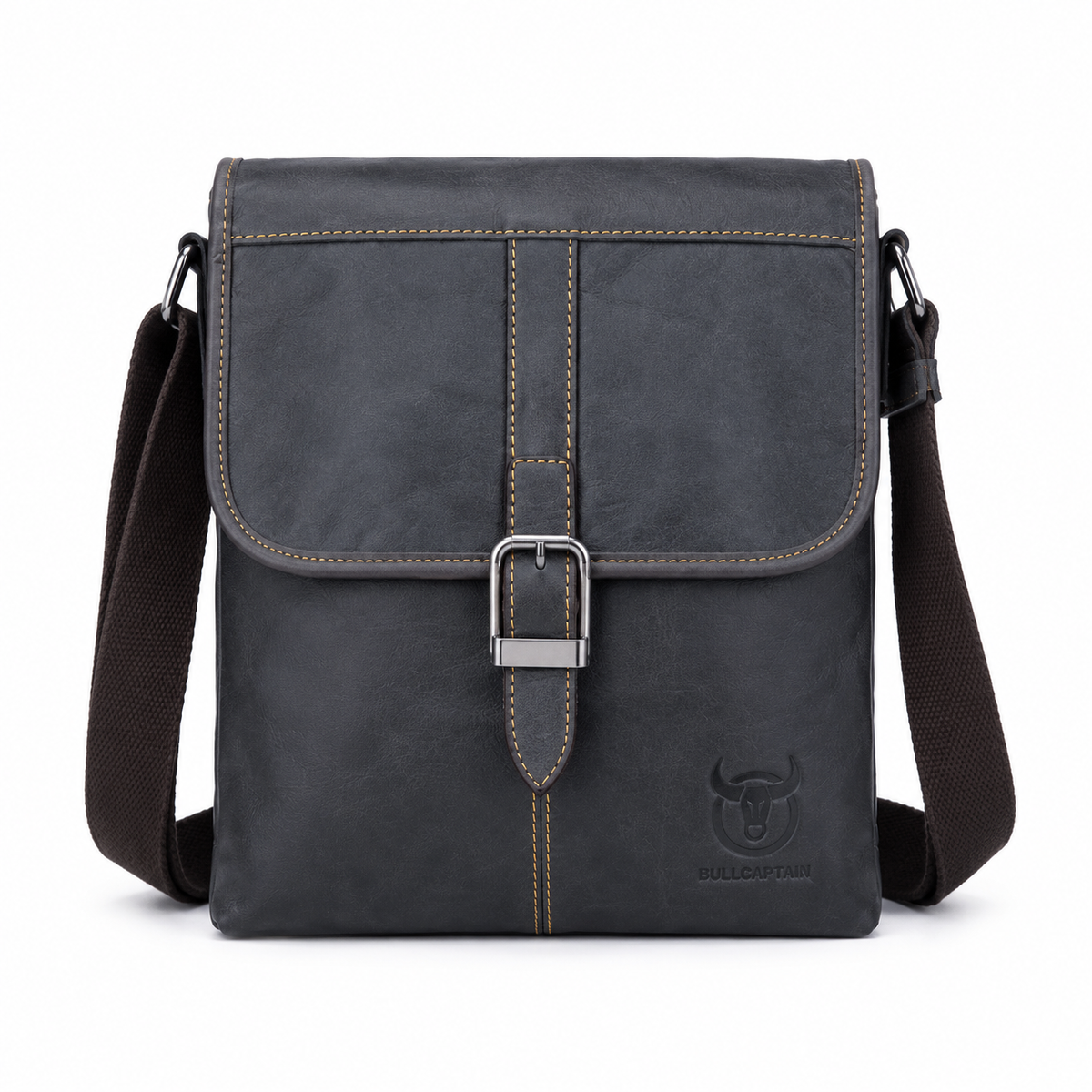Skulderveske i Ekte Skinn for Herre – Kompakt Crossbody Bag til Hverdag