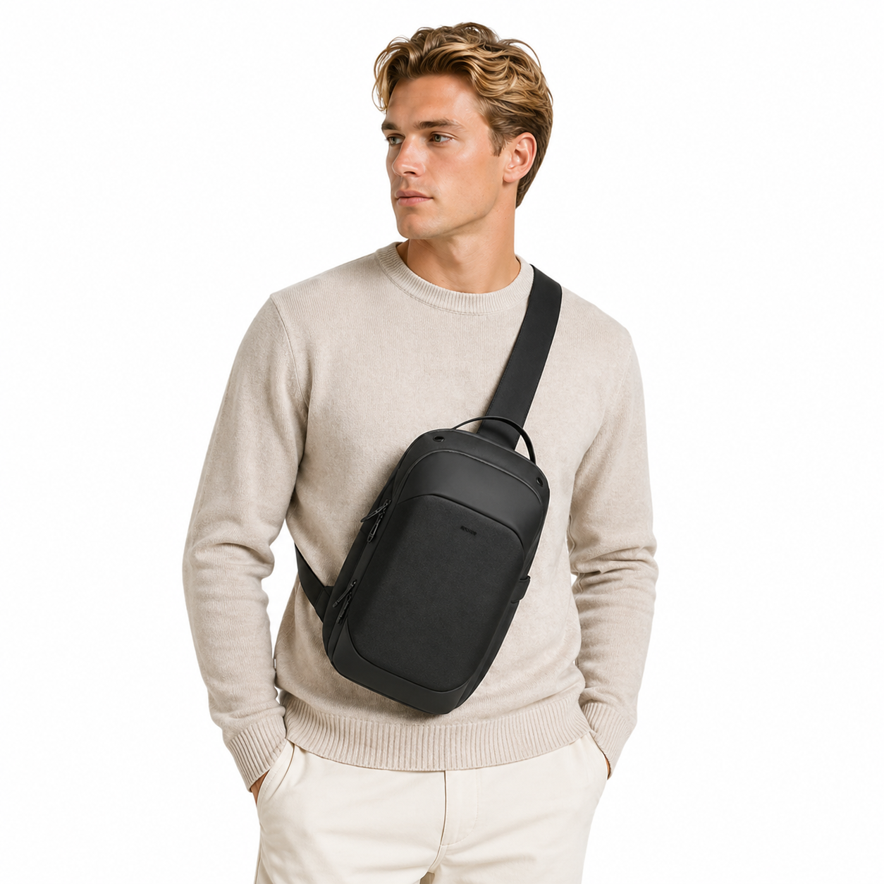 Brystveske til Herre – Anti-tyveri & Vanntett Sling Bag
