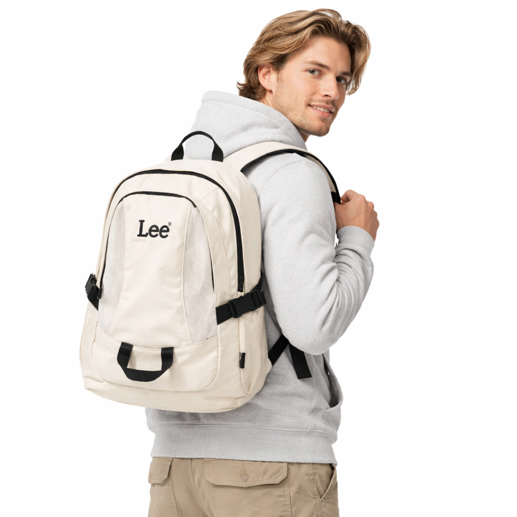 Vanntett Laptopryggsekk i Nylon – Medium Sekk for Skole, Reise og Hverdag