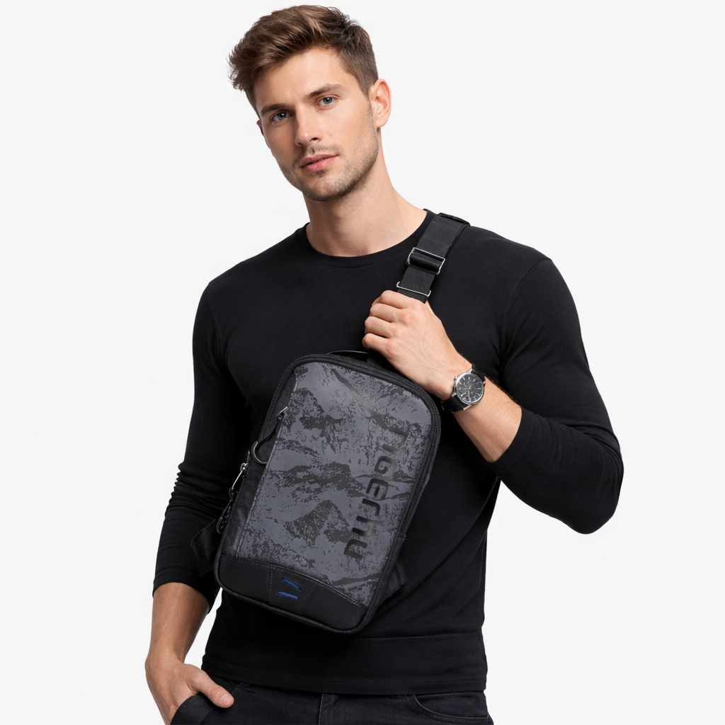 Lett Crossbody Veske for Herre – Kompakt Skulderveske for iPad og Hverdag