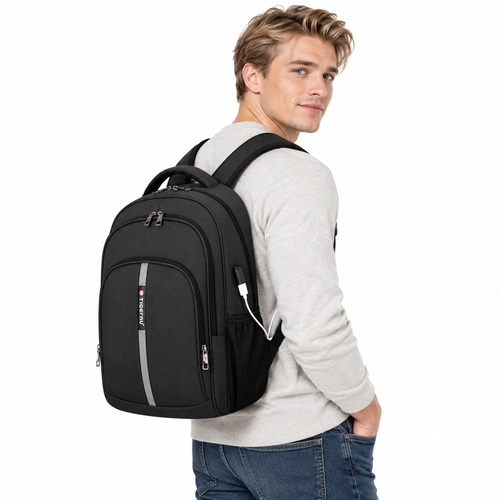 Tyverihemmende laptopryggsekk for menn – 14–15,6 tommer