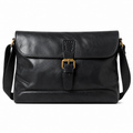 Skinn Messenger Bag til Herre – Vintage Crossbody med Bred Stropp