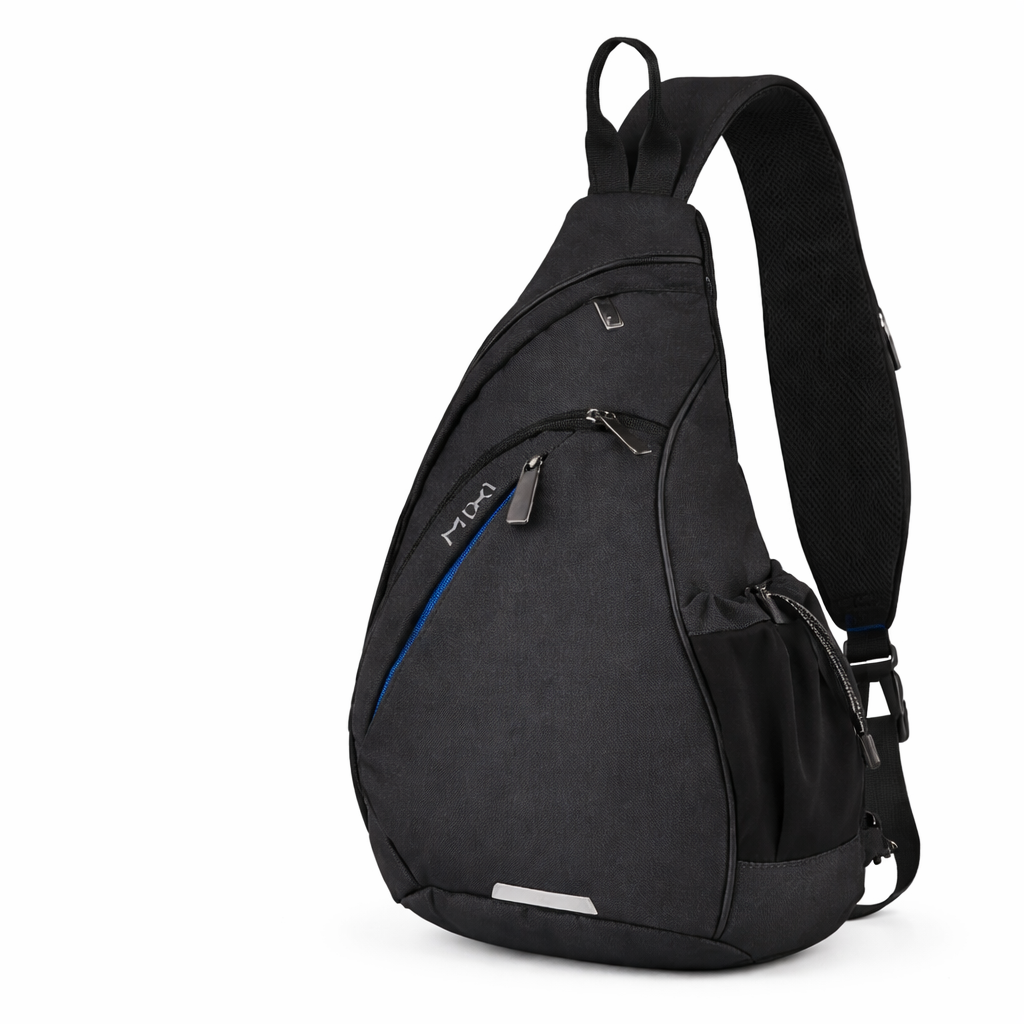 Sporty Sling Bag med USB-port – Praktisk Crossbody Veske for Reise, Skole og Hverdag