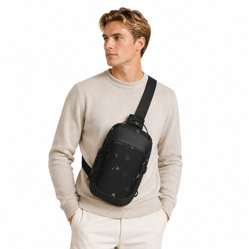 Brystveske til Herre – Anti-tyveri & Vanntett Sling Bag
