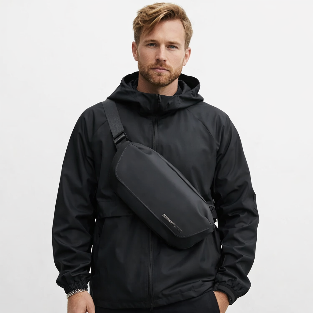 Slank Crossbody Skulderveske – Vanntett Urban Veske til iPad, Reise og Hverdag