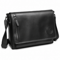Vintage Messenger Bag for Herre – Romslig Crossbody Skulderveske med Klaff