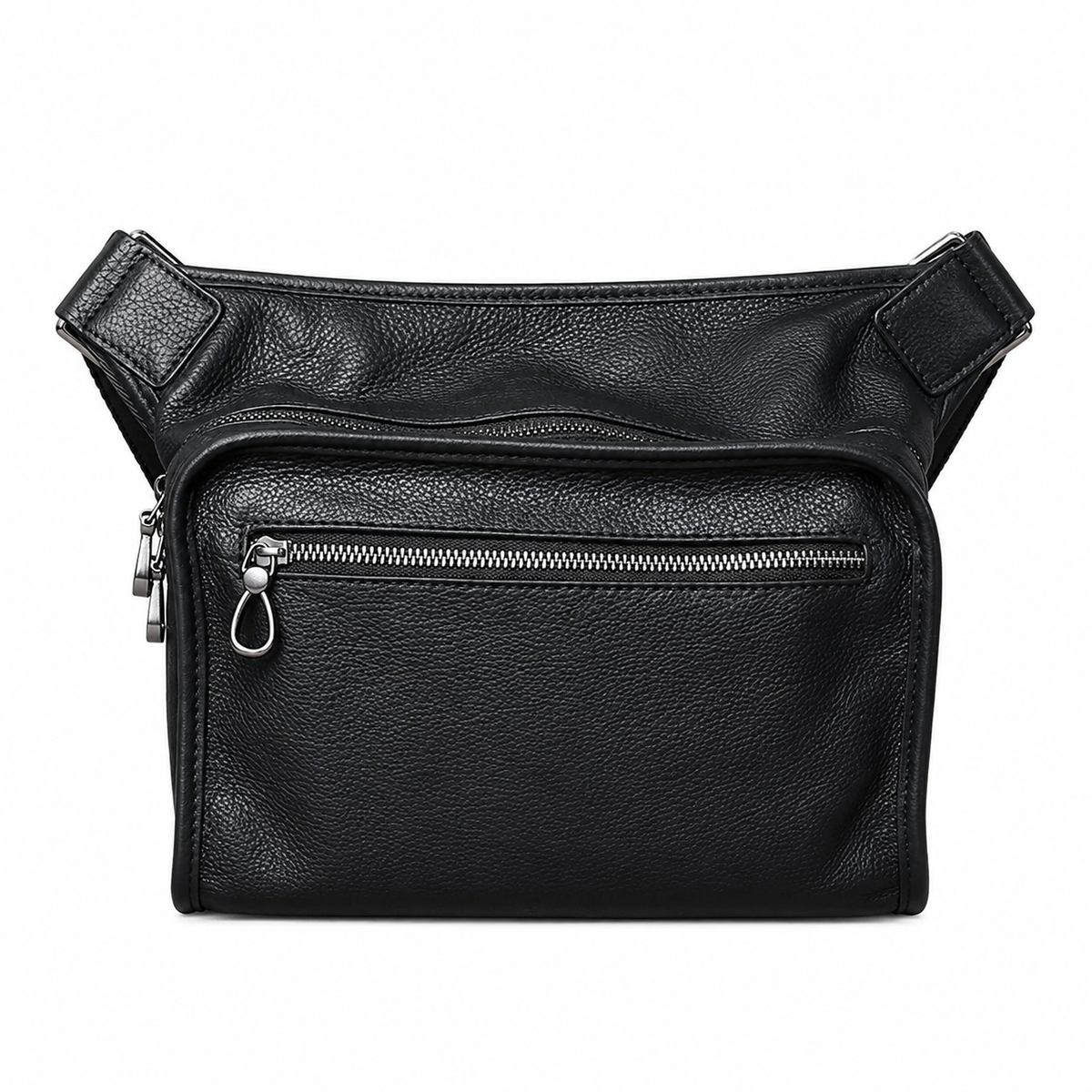 Horisontal Skulderveske i Ekte Kuskinn for Herre – Crossbody Veske til Nettbrett