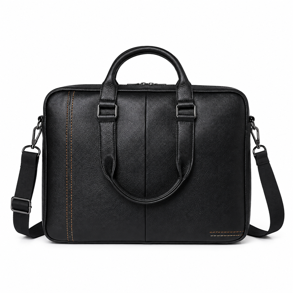 Businessveske i Ekte Kuskinn for Herre – Briefcase og Crossbody til 15" Laptop