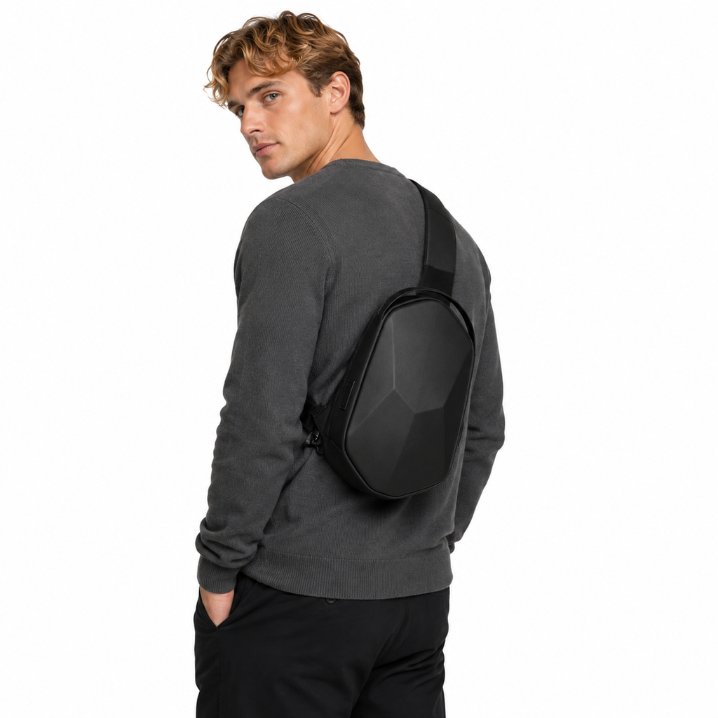 Tyverisikker Crossbody Bag til Herre – Vannavvisende iPad-veske med USB-lading
