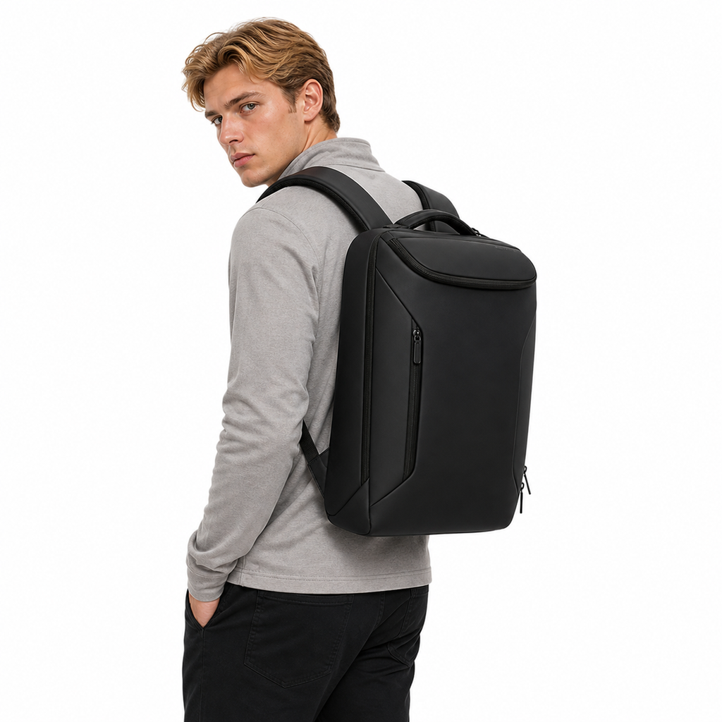Tyverisikker Ryggsekk til Herre – Vanntett Laptopsekk 15,6” med USB-lading