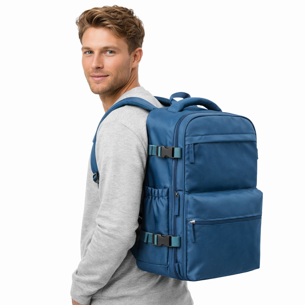 Vakuum Ryggsekk – Utvidbar Laptopsekk med Stor Kapasitet for Reise og Hverdag